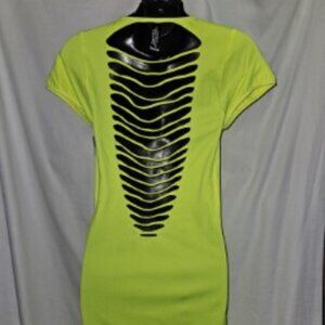 NWT M/L MINI DRESS CUT OUT BACK LOW V FRONT Leg Avenue